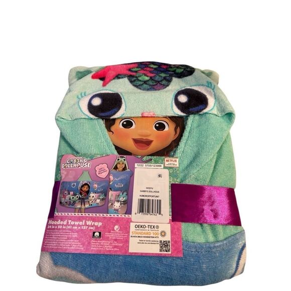 Gabby Dollhouse hooded towel wrap new - Picture 1 of 4